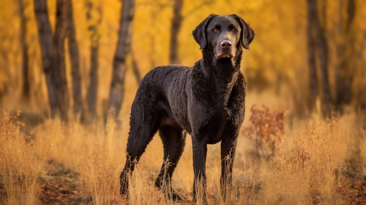Curly-Coated Retriever dog breed picture