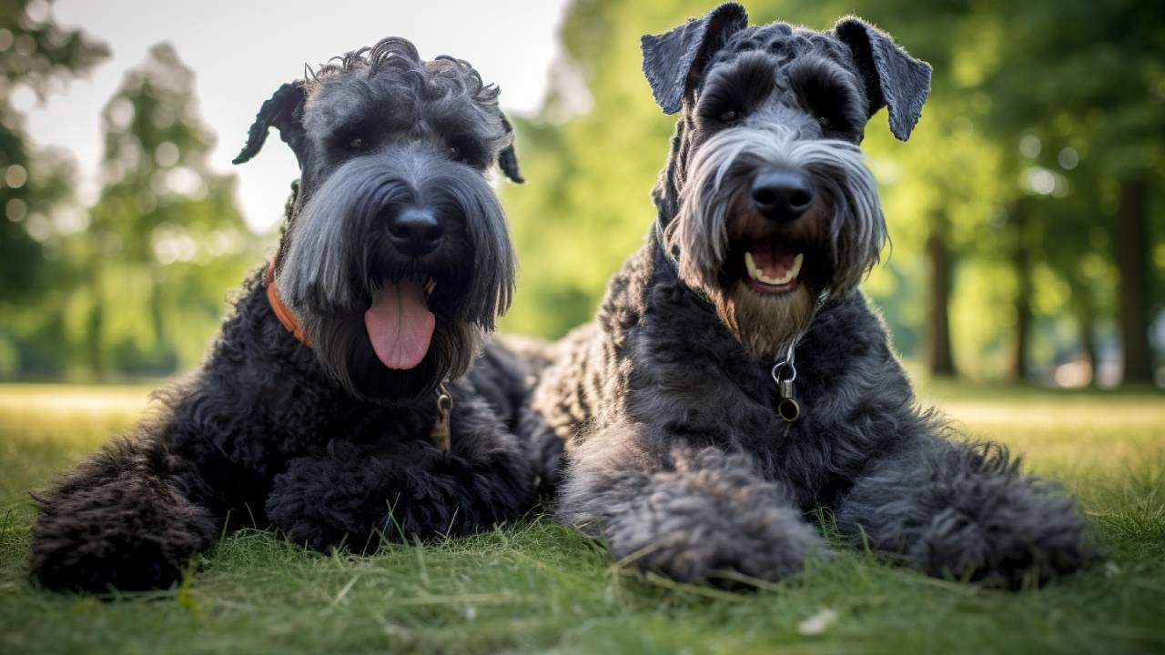 Kerry blue terrier dog breed males and females