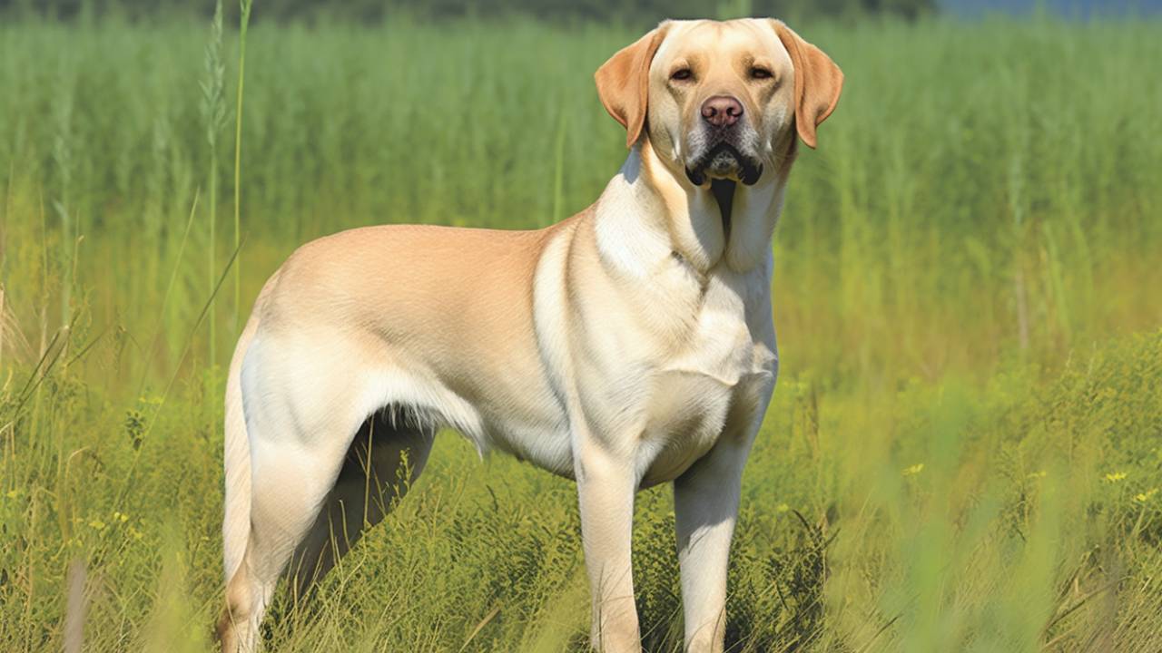 Labrador Retriever dog breed looking for you