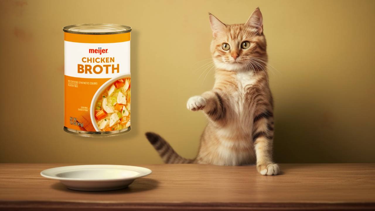can my cat have chicken broth