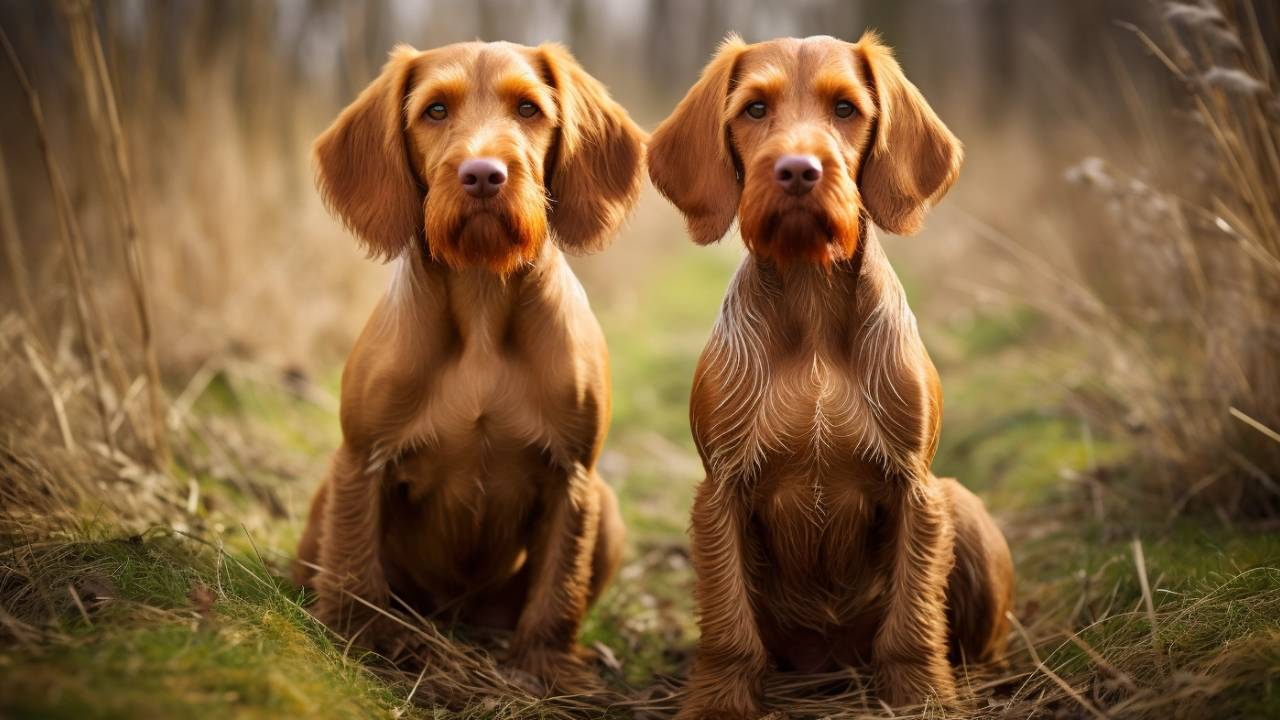 male and female basset fauve de bretagne dogs breed