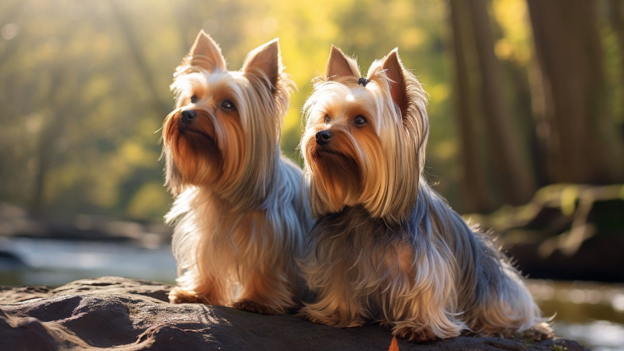 male and female silky terrier dogs breed