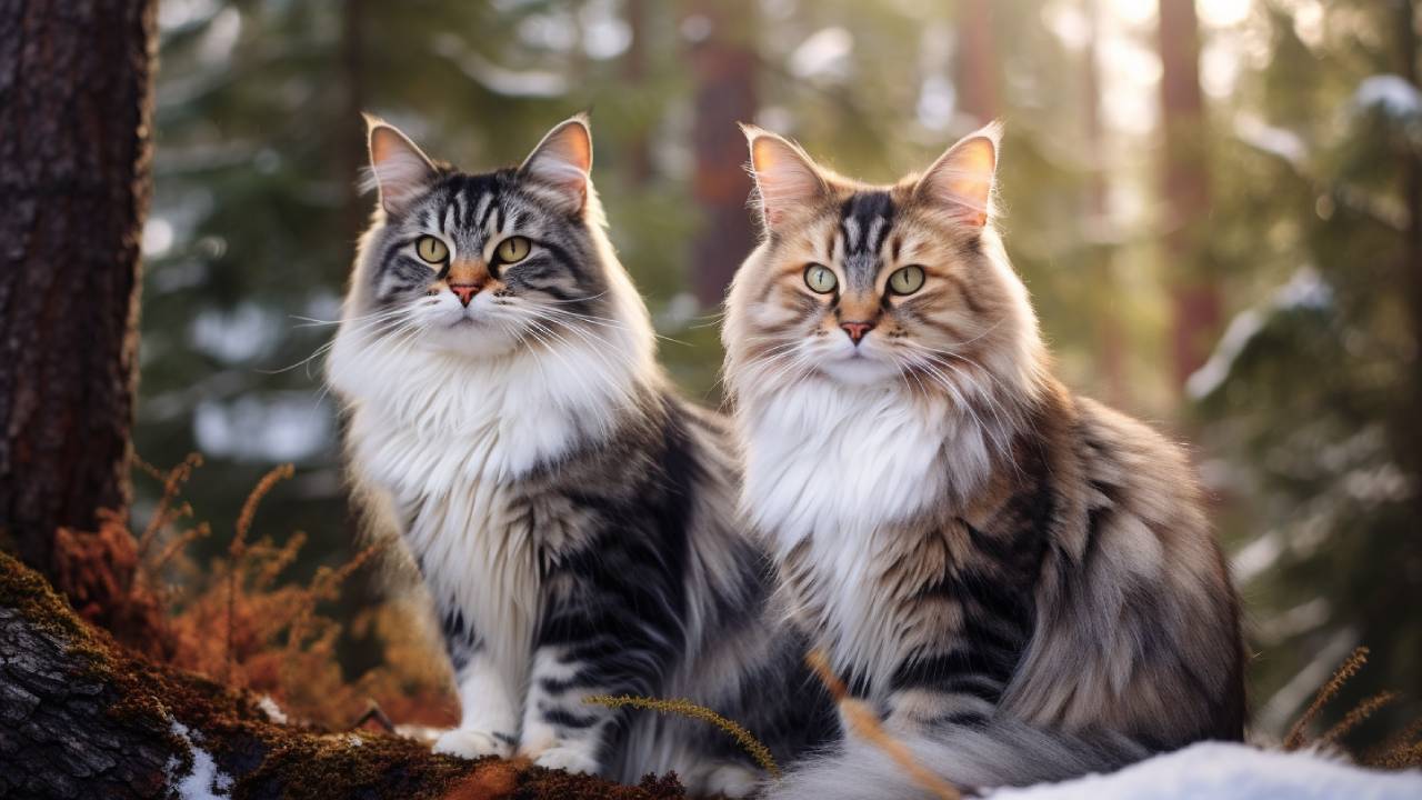 norwegian forest cat breed male and female