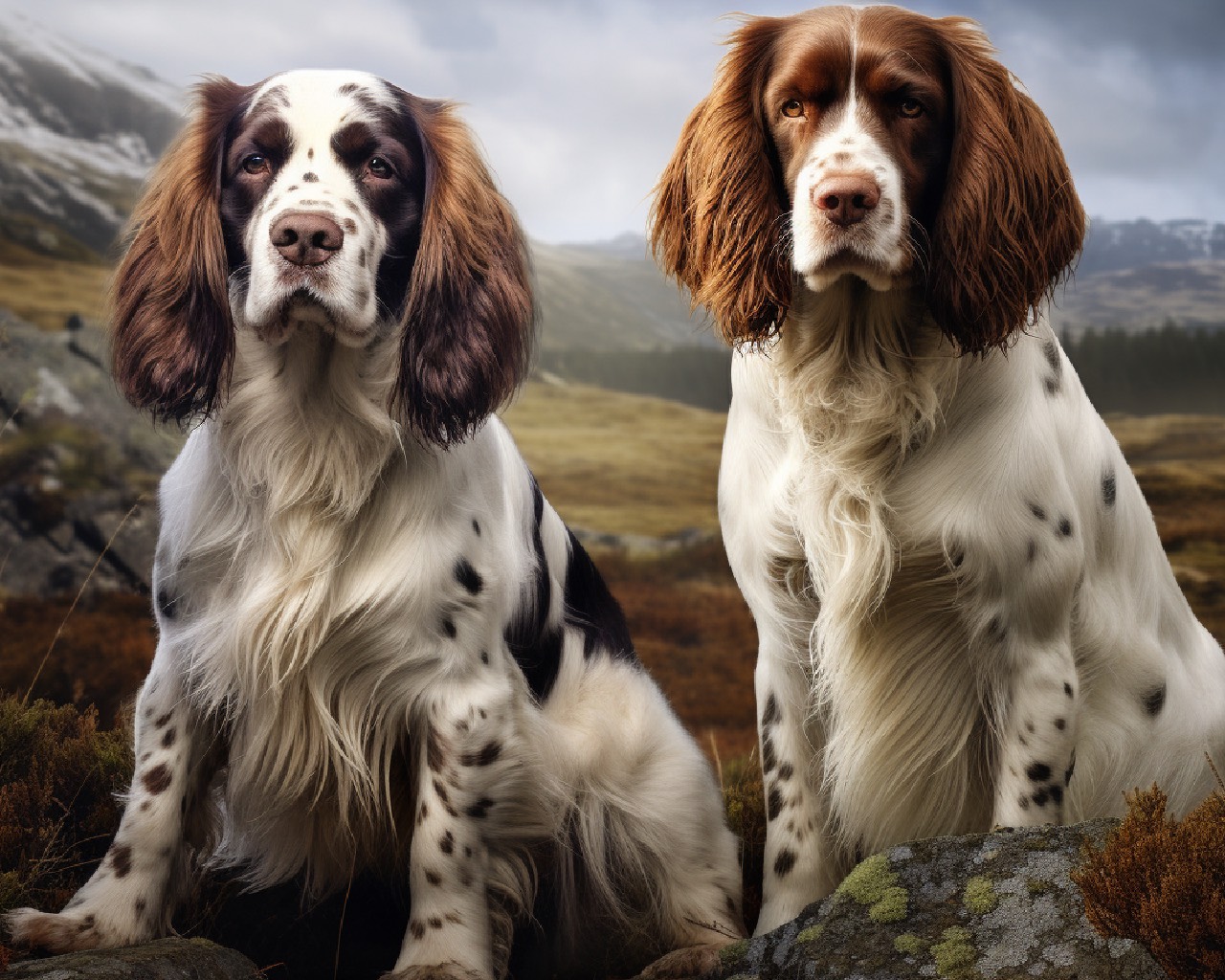 Female and Male Munsterlanders Dog Breed