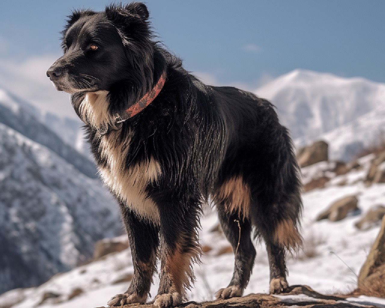Formosan Mountain Dog Breed on the Mountain