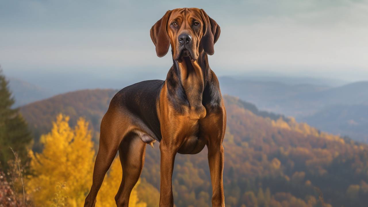 bavarian mountain hound dog breed picture