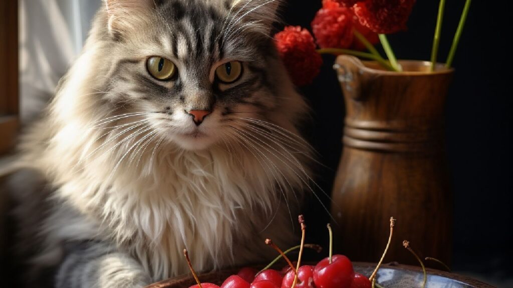 cherries safety for cats