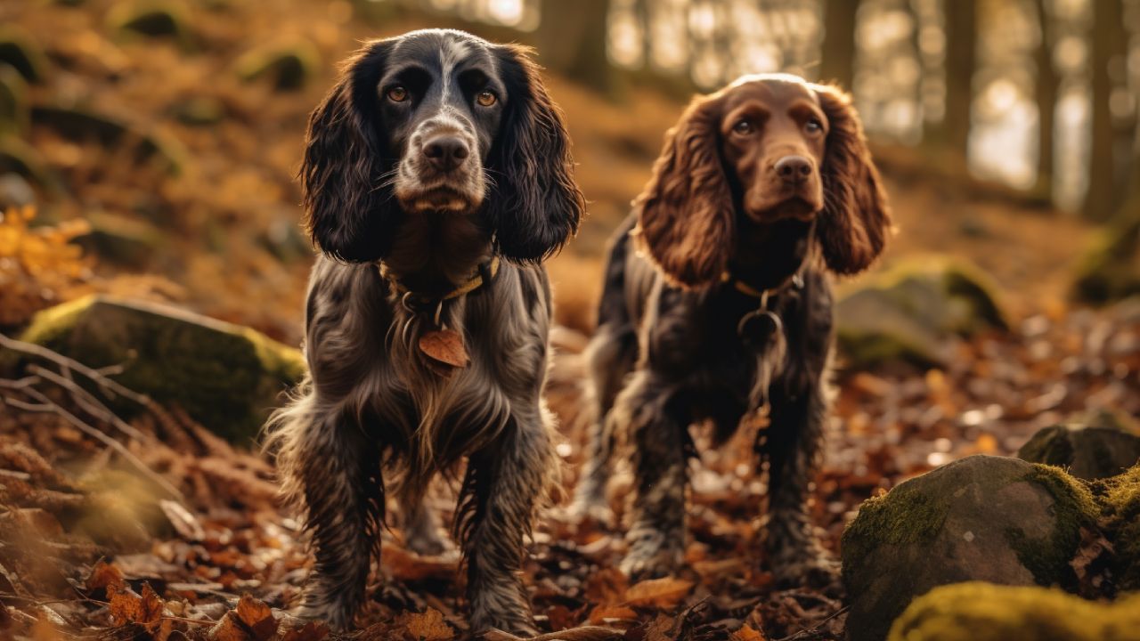 male and female boykin spaniel dogs
