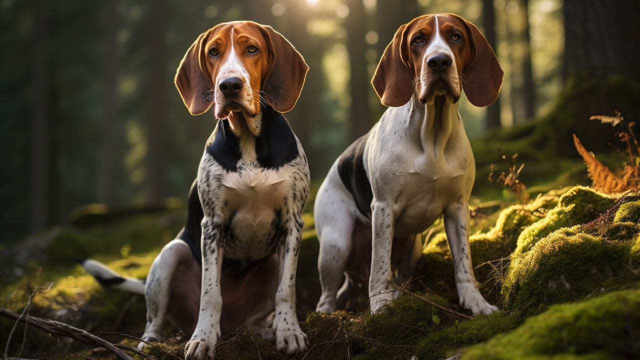 male and female coonhound dogs breed