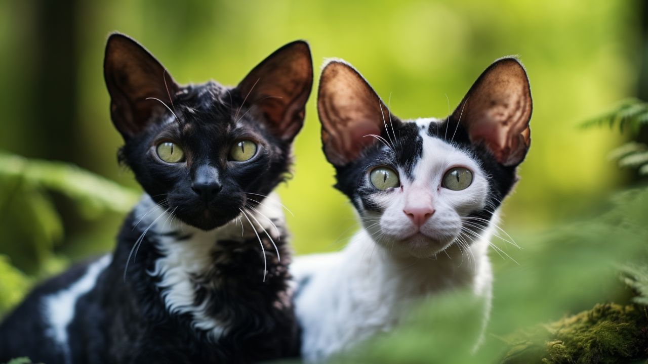 male and female cornish rex cats breed