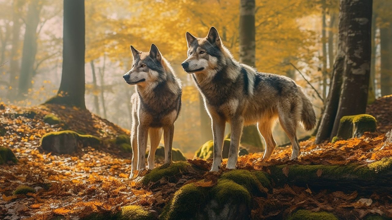 male and female german pinscher dogs czechoslovakian wolfdog