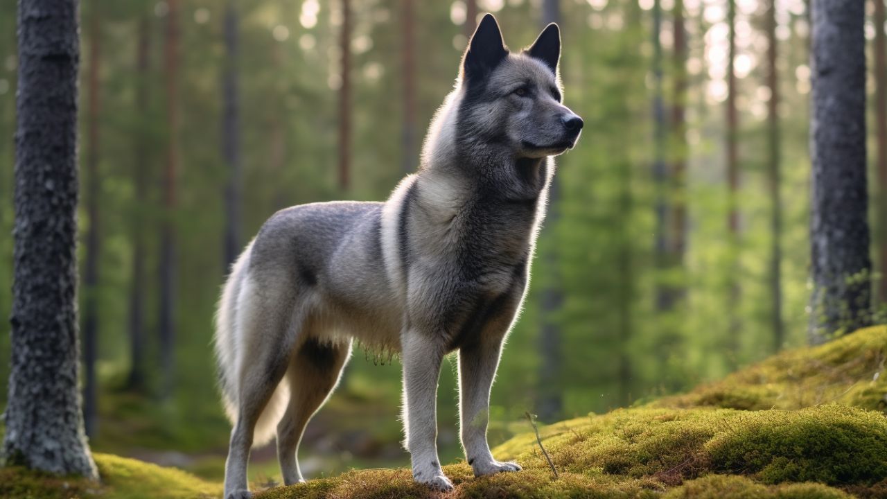 norwegian elkhound dog breed picture