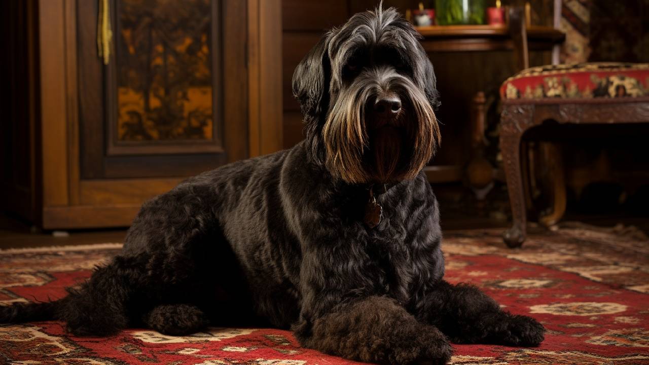 black russian terrier dog breed picture