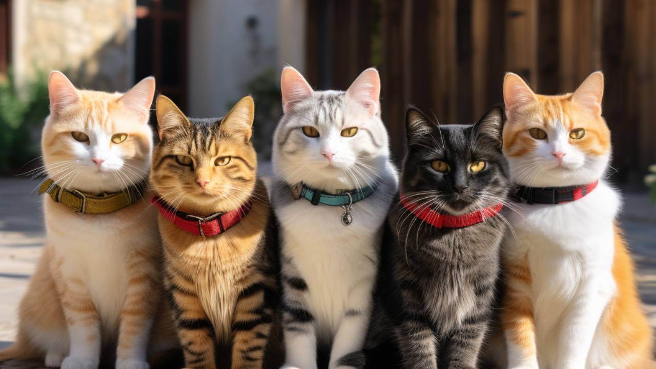 five cats