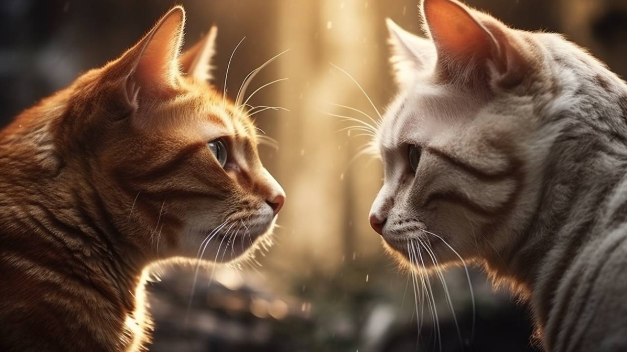 friendship between two cats