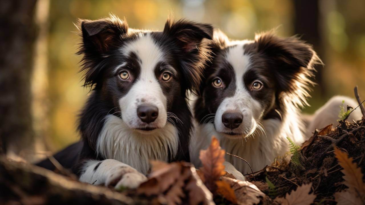 mala and female border collie dog breed