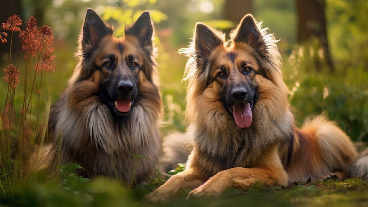 male and female belgian tervuren dogs breed