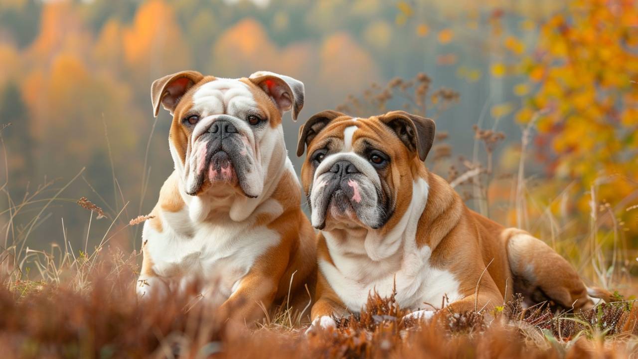 male and female bulldog dogs breed