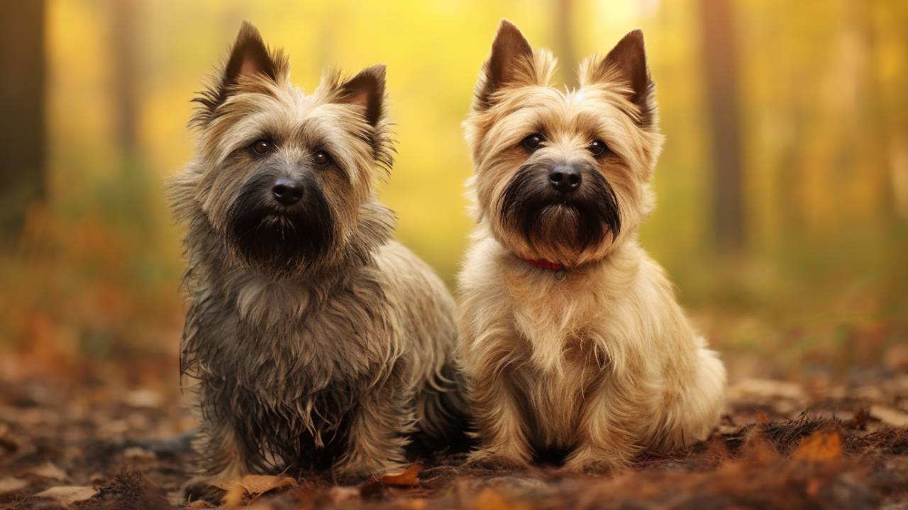 male and female cairn terrier dogs breed