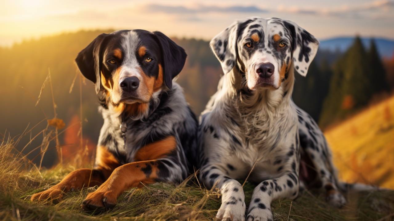 male and female catahoula leopard dog dogs breed