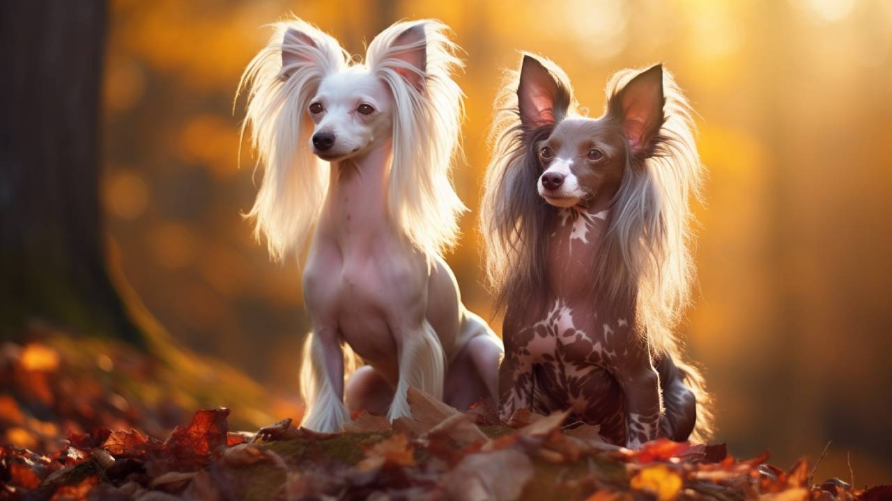 male and female chinese crested dogs breed
