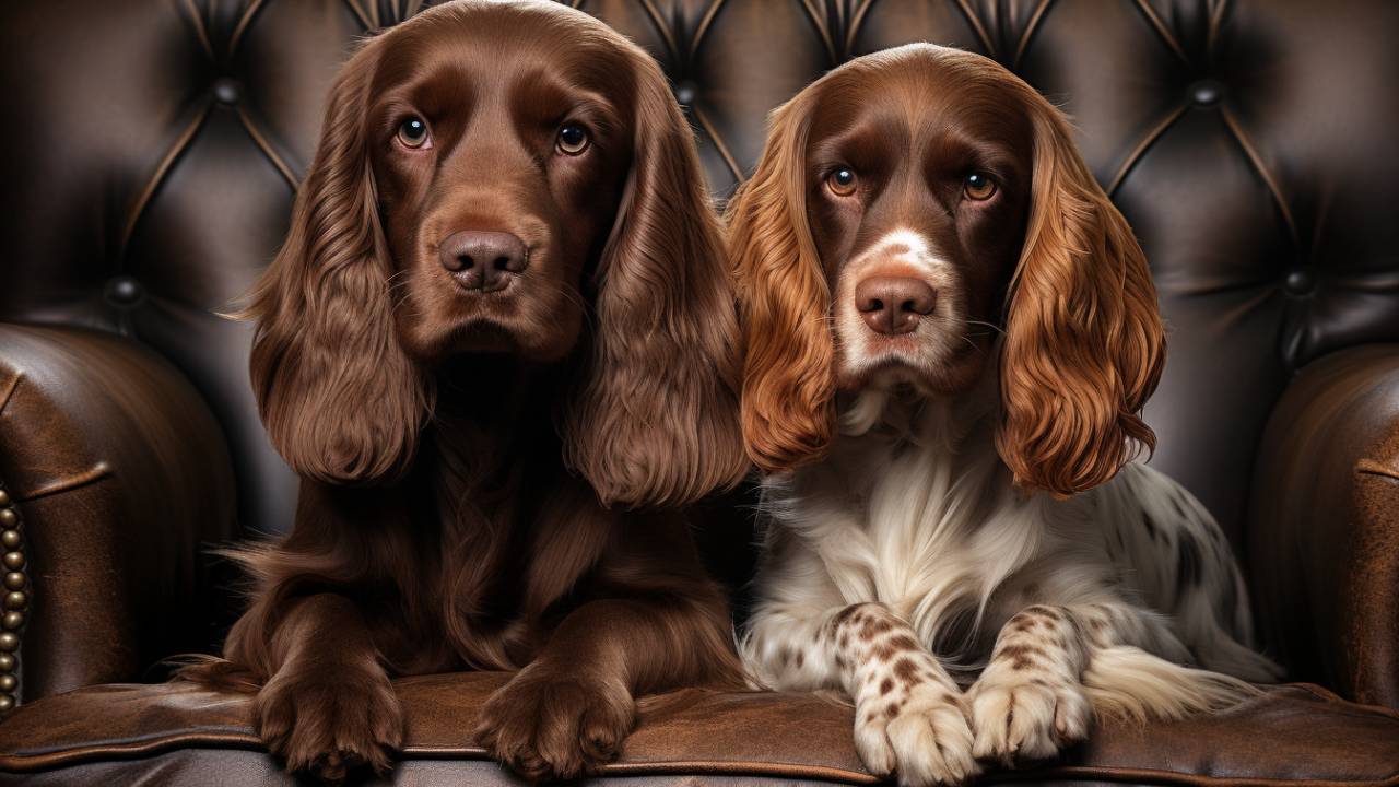 male and female cocker spaniel dogs breed