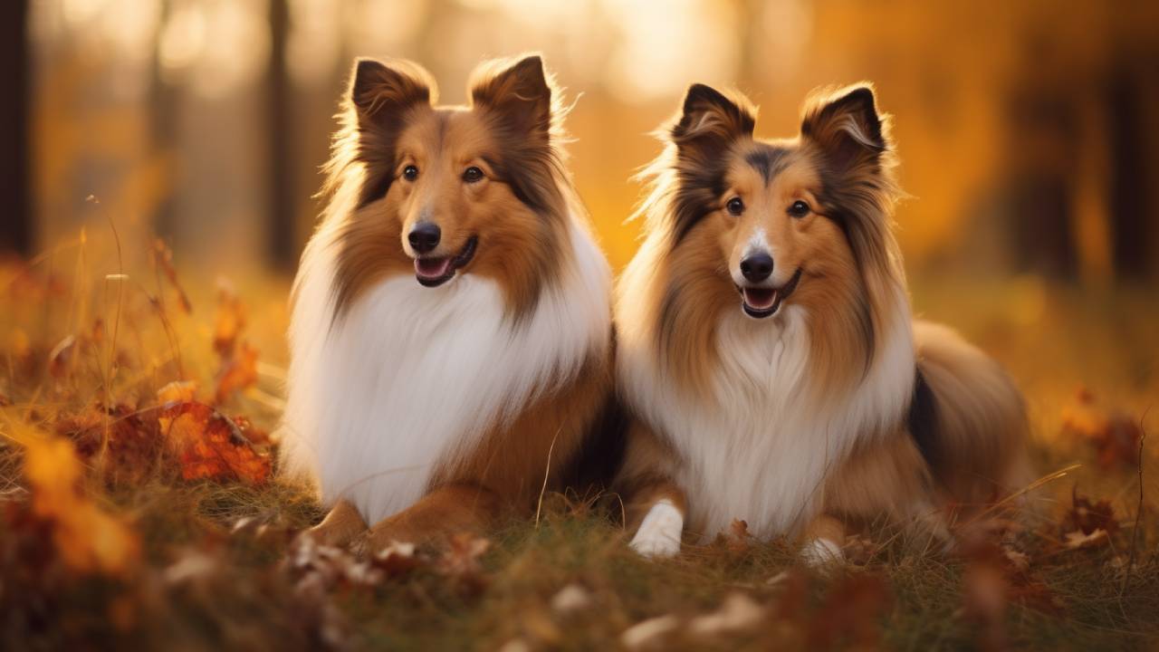 male and female collie dog breed