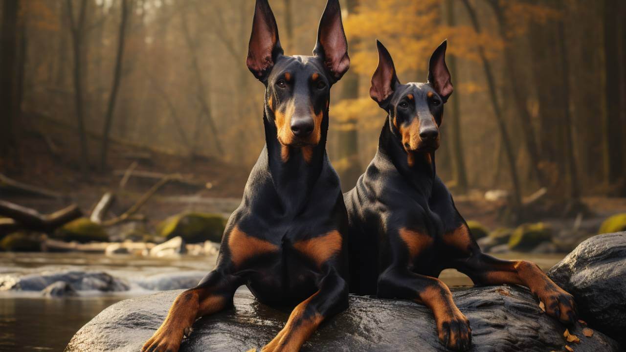 male and female doberman dogs breed