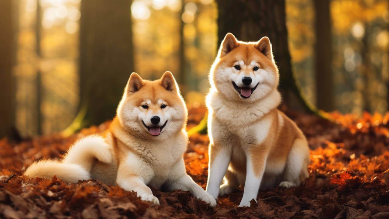 male and female akita dogs breed
