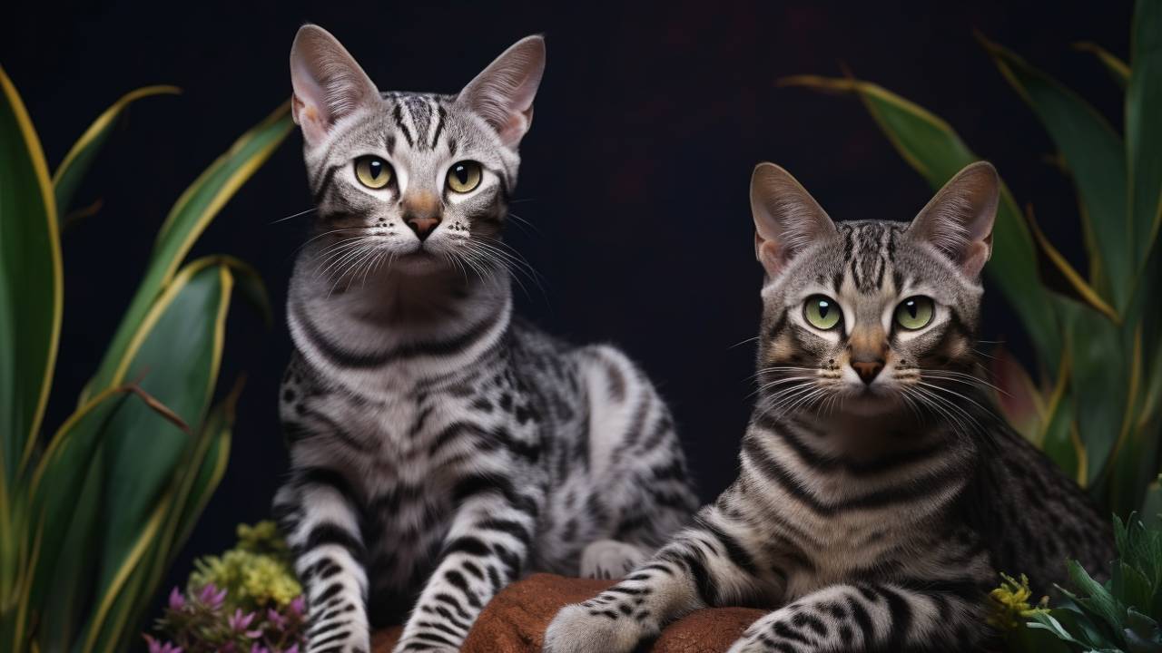 male and female egyptian mau cats breed