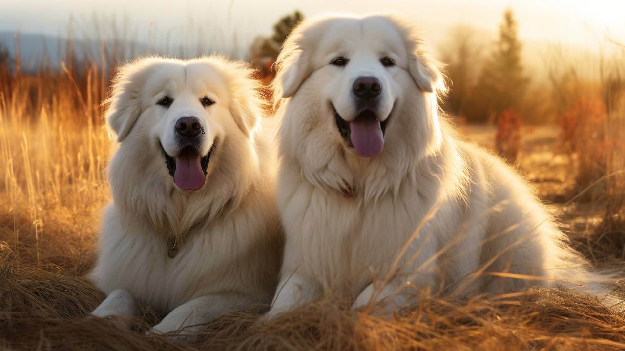 male and female great pyrenees dogs breed