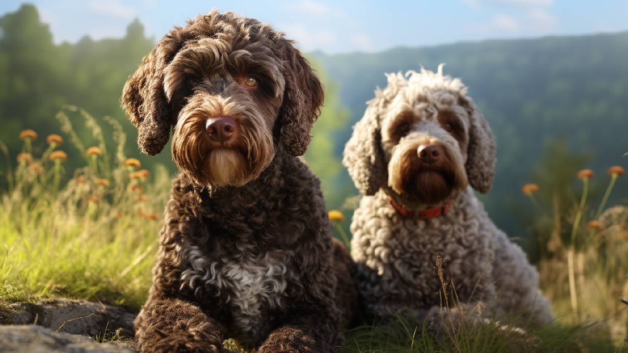 male and female lagotto romagnolo dogs breed
