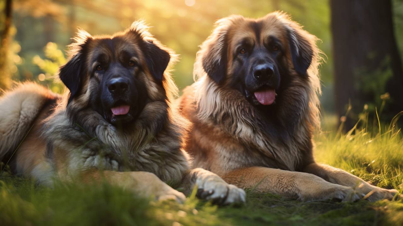 male and female leonberger dogs breed