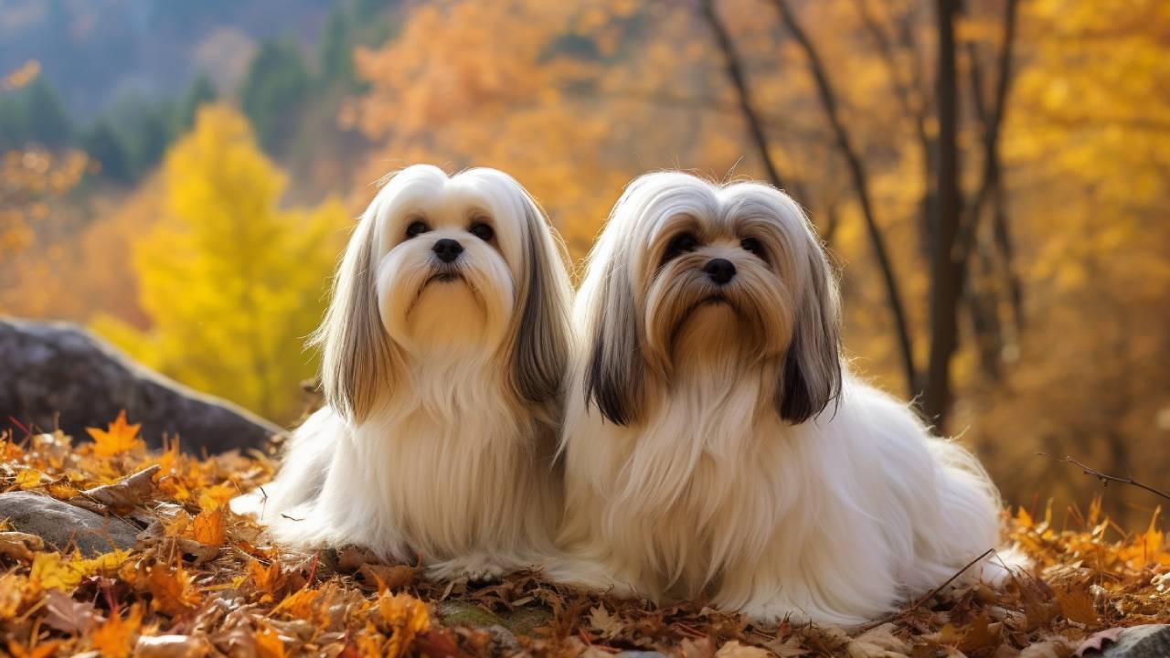 male and female lhasa apso dogs breed
