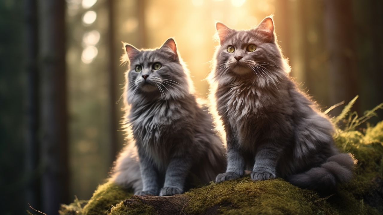male and female nebelung cats breed