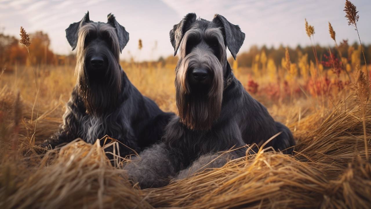 male and female schnauzer standard dogs breed