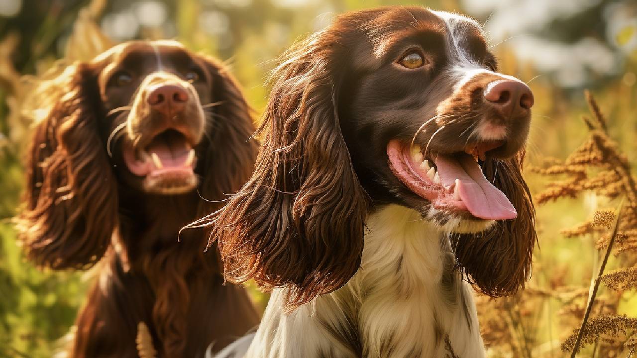 male and female springer spaniel dogs breed