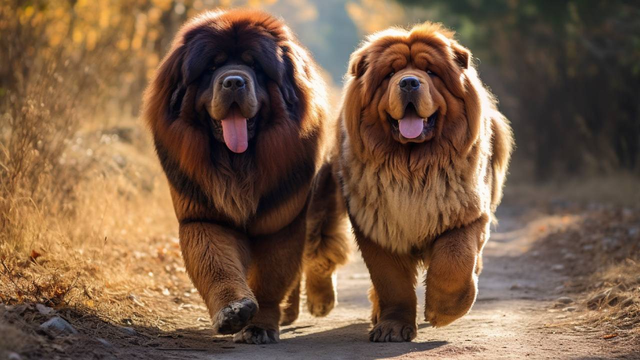 male and female tibetan mastiff dogs breed