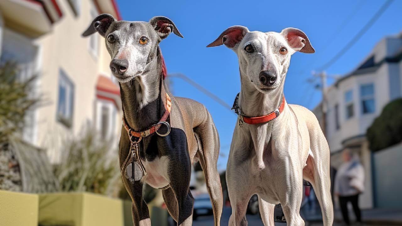 male and female whippet dogs breed
