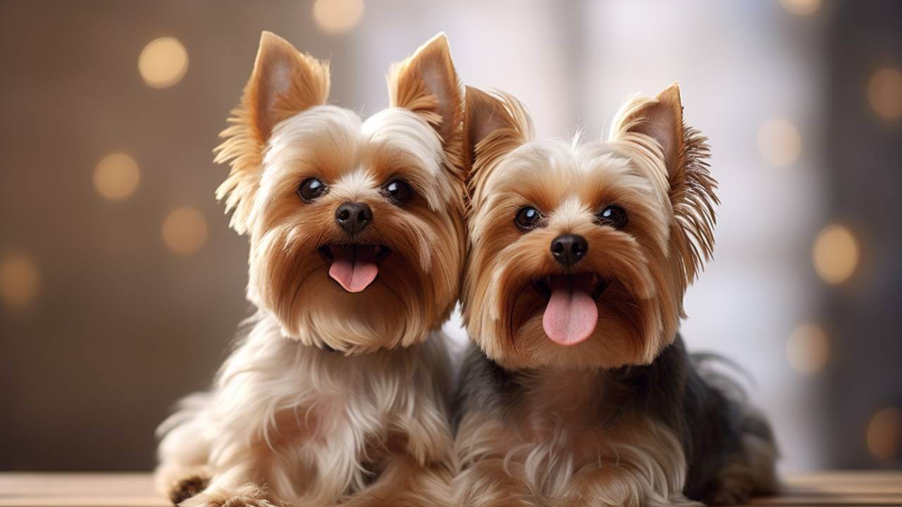 male and female yorkie dogs breed