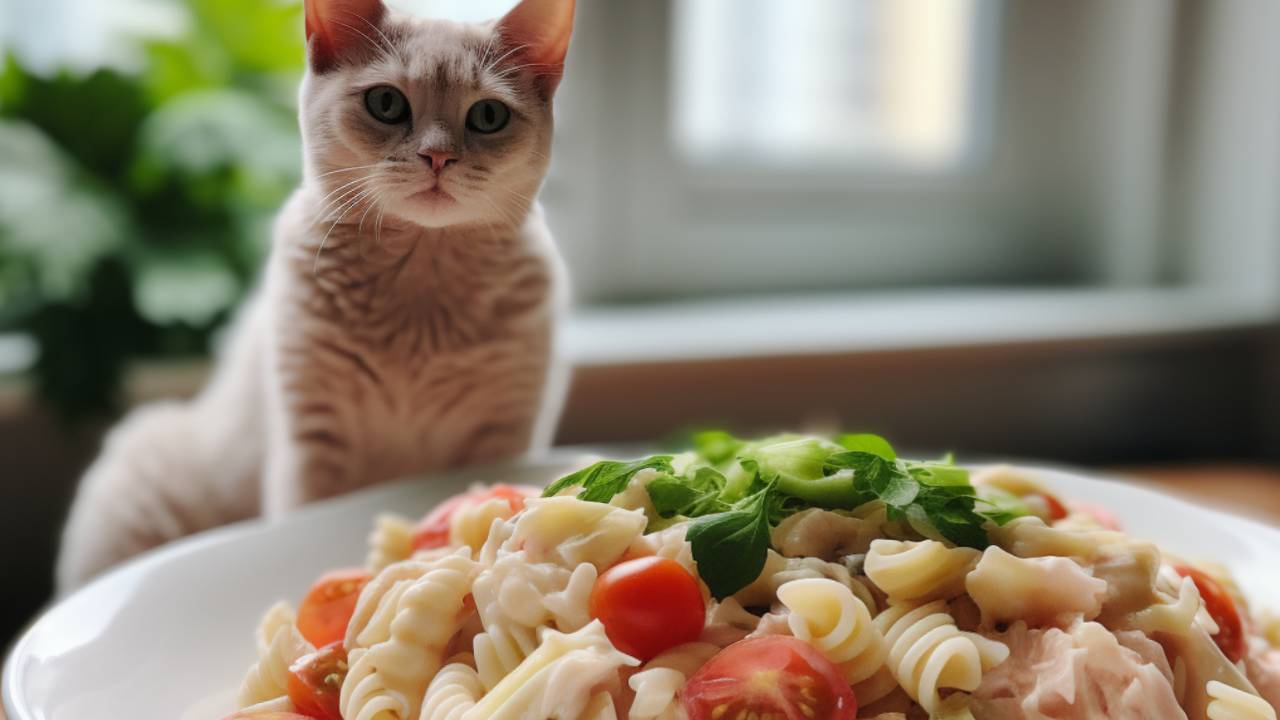 Pasta for cat