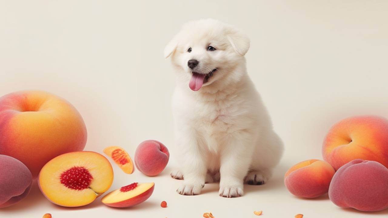dog eat peaches