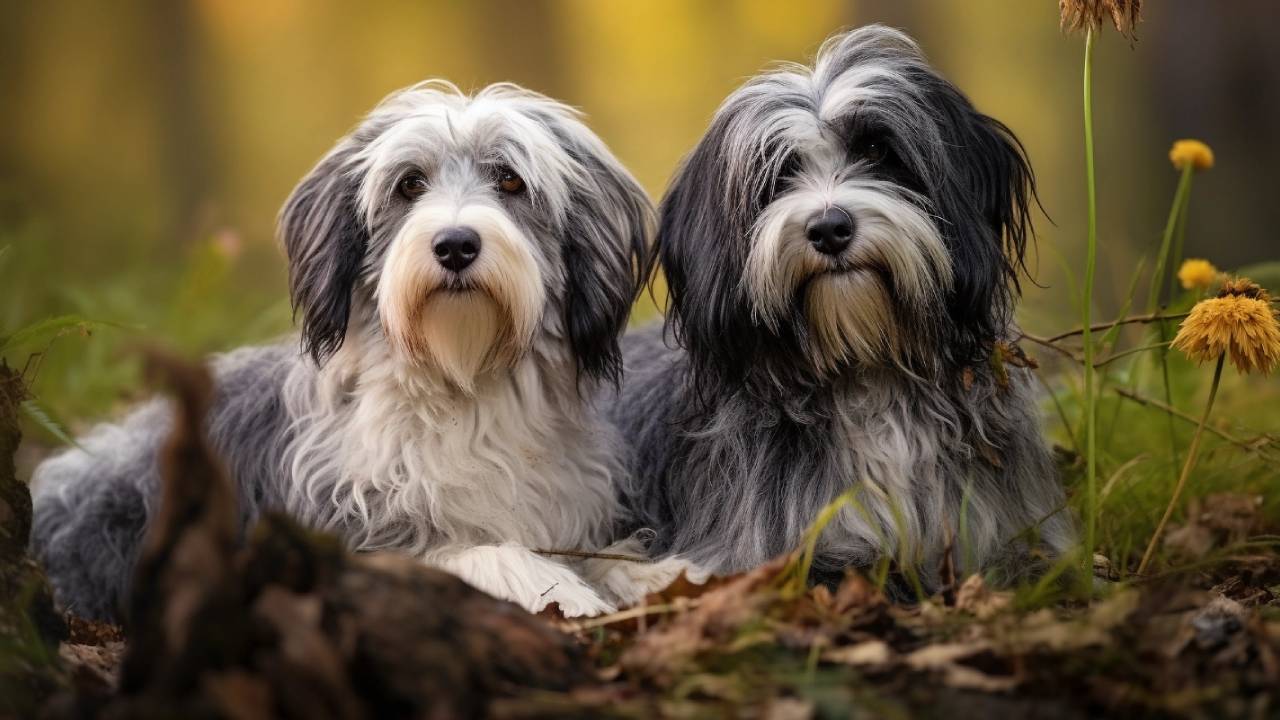 male and female Barbado da Terceira dogs breed