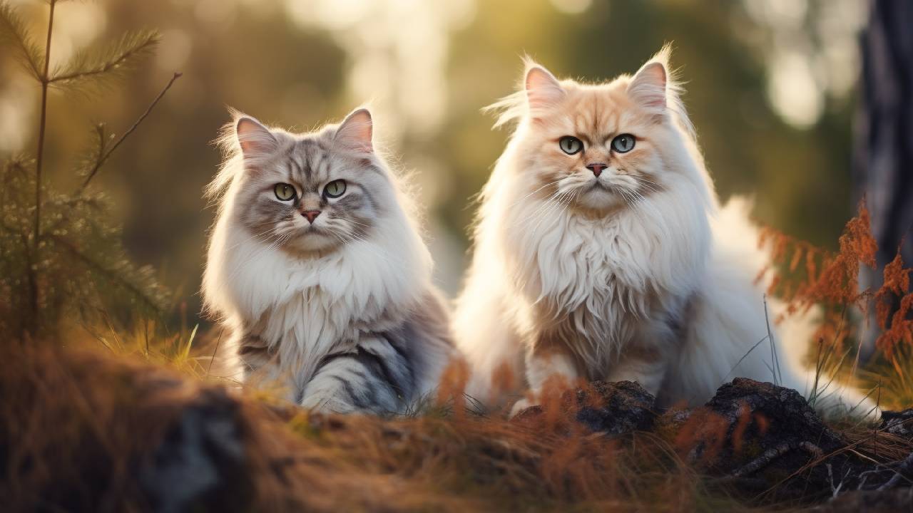 male and female british longhair cats breed
