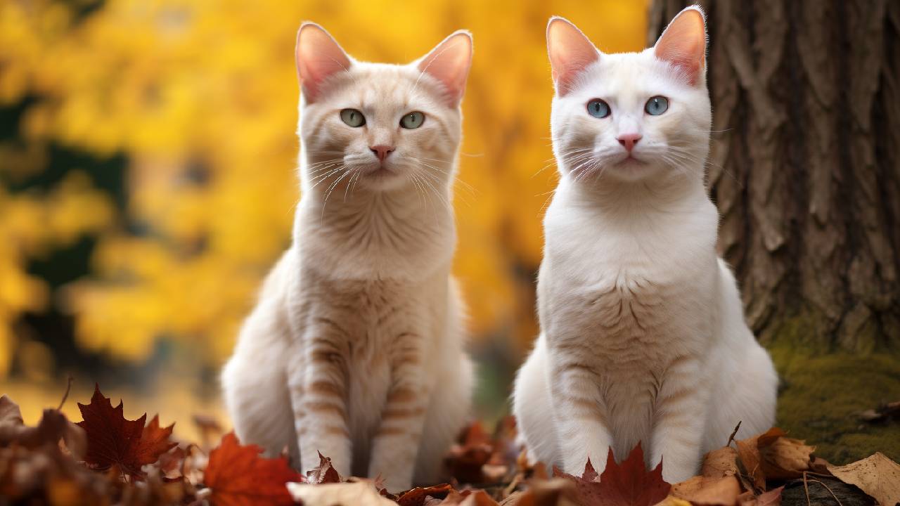 male and female colorpoint shorthair cats breed
