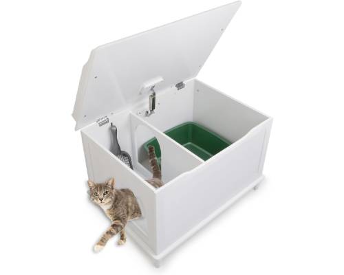Designer Catbox Cat Litter Box Enclosure, Hidden