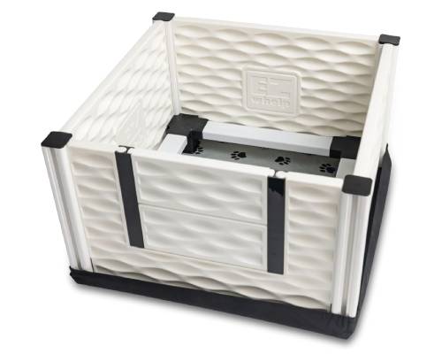 EZWHELP EZCLASSIC Whelping Box for Dogs and Puppies - Indoor Dog Whelping Pen with Rails - Sanitary Dog Whelping Box