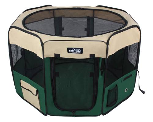 EliteField 2-Door Soft Pet Playpen (2 Year Warranty), Exercise Pen, Multiple Sizes and Colors Available for Dogs