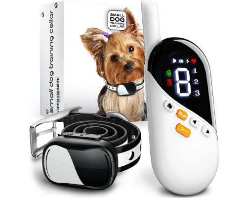 Extra Small Size Dog Training Collar with Remote for Small Dogs 5-15lbs and Puppies with Shock