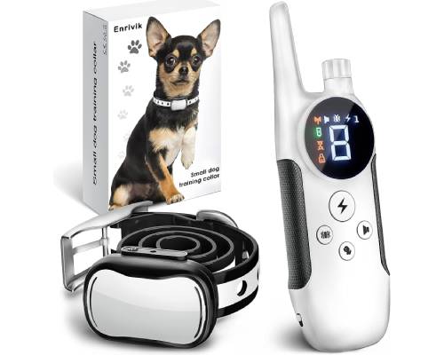 Extra Small Size Dog Training Collar with Remote for Small Dogs 5-15lbs and Puppies with Shock - Waterproof & 1000 Ft Range
